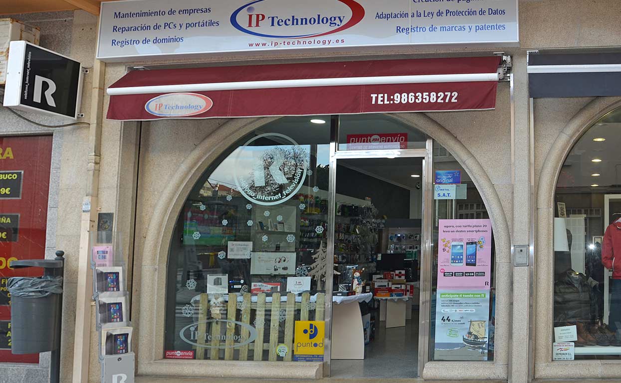 Fachada tienda Ip-technology Baiona